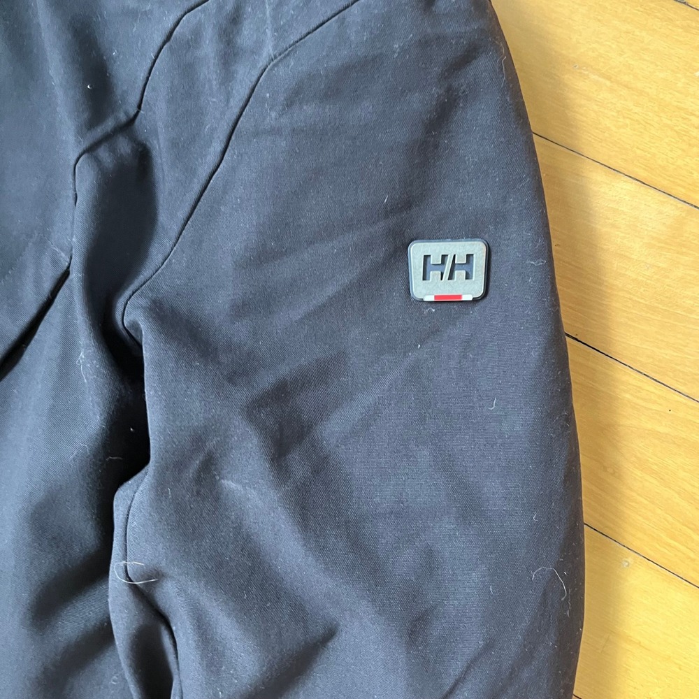 Helly Hansen Aden Down Parka Black Insulated Hooded Winter Jacket Womens Large - Picture 2 of 7